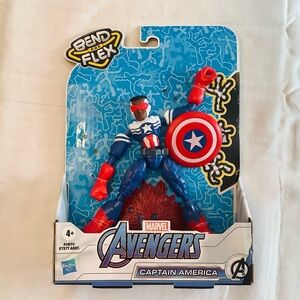 Captain America Bend & Flex Action Figure, 6-inch Marvel Avengers